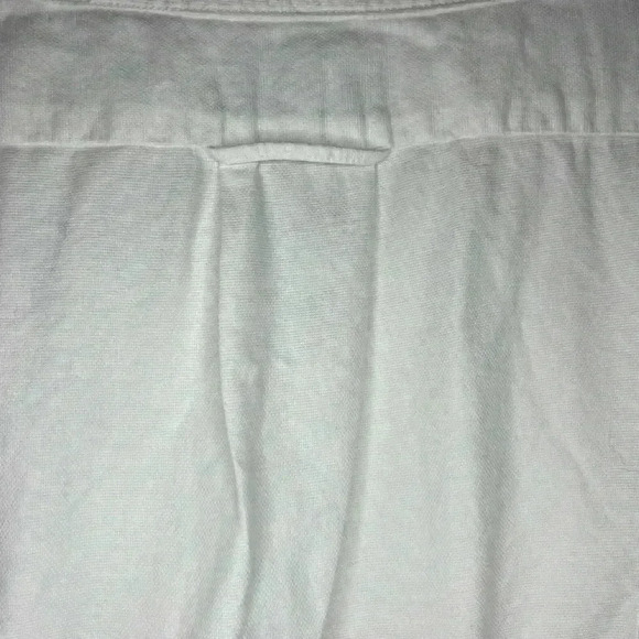 White Cotton Rounded Neck Jacket Size 14 - Picture 9 of 9